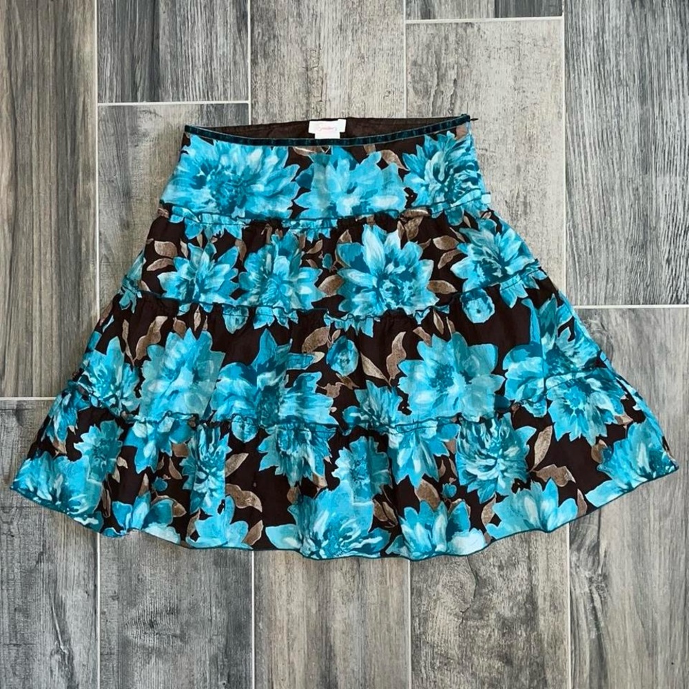Speechless Y2K Blue Brown Skirt